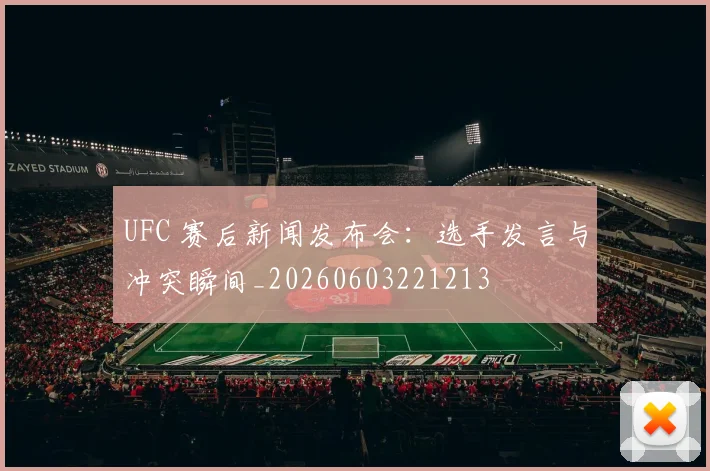 UFC 赛后新闻发布会:选手发言与冲突瞬间_20260603221213